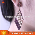 Guangzhou Boojew latest model fashionable design antique zircon gold plating earring for girls